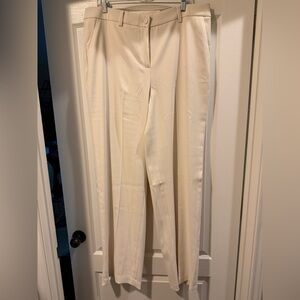 Chico's Cream Women's Wide Leg Trousers